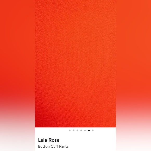 Lela Rose | Button Cuff Pants in Scarlet - Picture 6 of 12